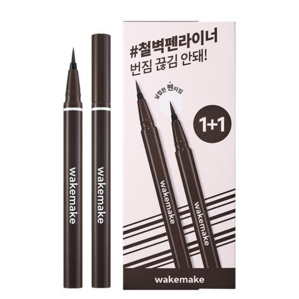 WAKEMAKE Any-Proof Pen Eyeliner 1+1 Set (New)
