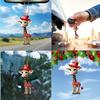Adorable Cartoon Deer Car Hanging Ornament Made Of Durable Acrylic For Stylish Decor