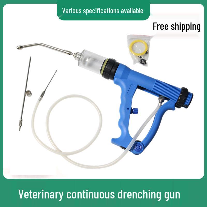 Automatic Drenching Gun: Adjustable Oral Doser for Pigs, Cattle, and Sheep