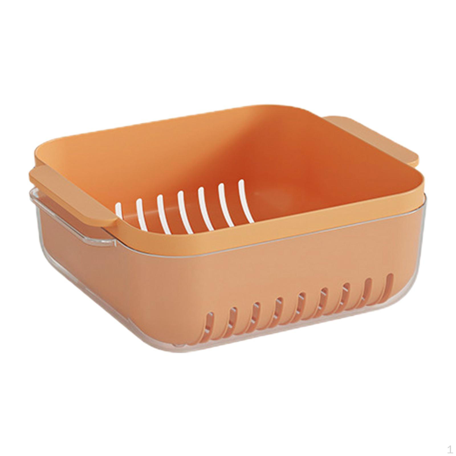 

Сушильная корзина для промывки овощей - многоцелевое кухонное сито для свежих продуктов Orange Medium