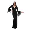 Damen Gothic Schwarz Rot Kleid für Halloween Dunkles Kostüm