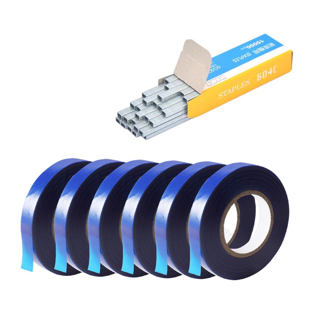 Plant Branch Tie Tape Hand Tying Binding Tools with1Box Staple Pin For Garden Tying Machine Vegetable