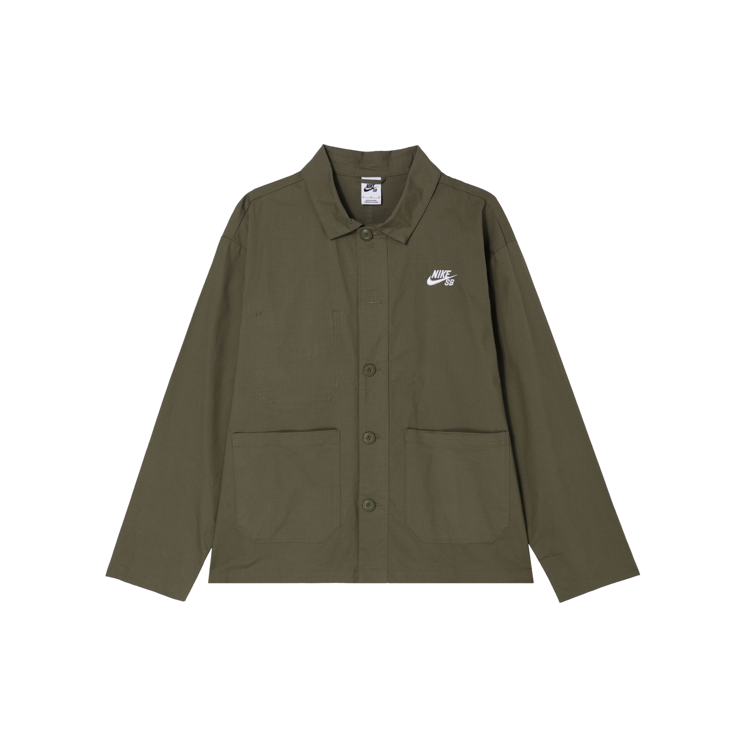 Nike SB Skate Chore Canvas Long Sleeve Jacket Casual Outdoor Coat Men Medium Olive FZ4082-222 M