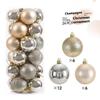 24pcs 6cm Christmas Tree Balls Big Christmas Ball Multicolor Ball Decorations Christmas Tree Ornaments Set for Home Party