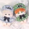 Niannyyhouse 10cm, 15cm, 20cm Plush Clothes Set with Poncho, Hat, and Shawl for Cotton Doll Dress-Up (Blue, 15cm)