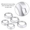 5pcs Chrome Car Volume & Air Conditioning Knobs Button Trim Cover for Land Rover Discovery 4 LR4 2009 2010 2011 2012 2013