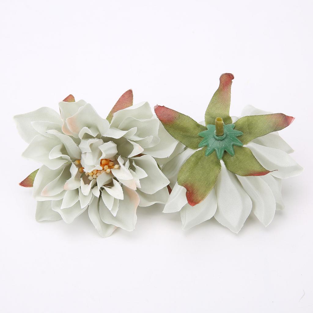 10PCs Silk Artificial Flowers 7Cm Dahlia Flower Heads Home Wedding Decoration Wall Hanging Garden DIY Accessories Wreath Jewelry