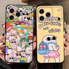 Pink Cartoon Funny big eyes ketnipz For iPhone 17 air 16 15 14 13 12 11 Pro Black Soft Cover Phone Case
