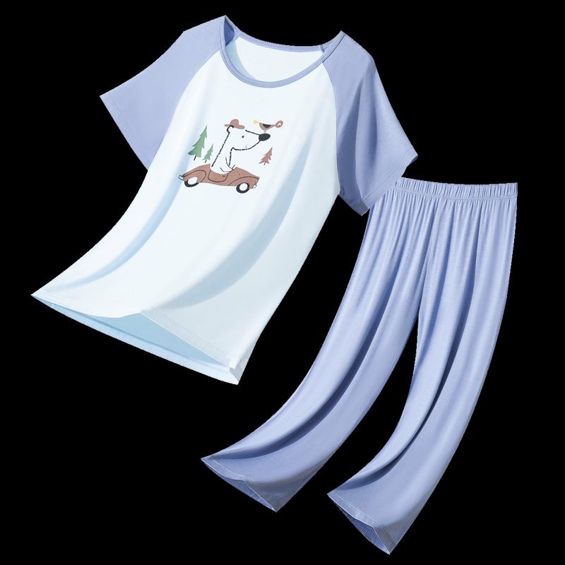 Boys' Summer Short Sleeve Pajama Set