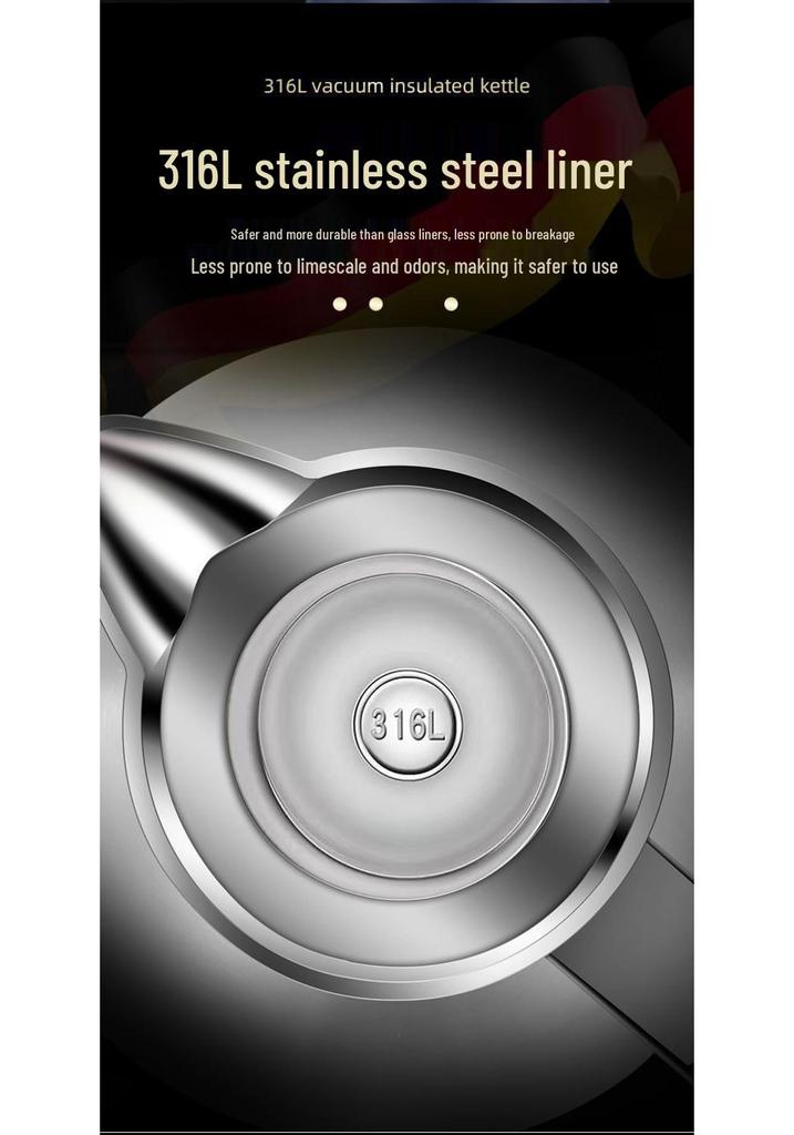 Stainless Steel Double-Layer Insulated Kettle - Anti-Scald Hot Water Bottle for Home & Commercial Use