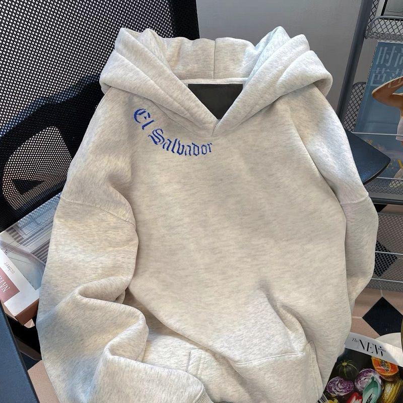 Unisex High-End Retro Oversized Hooded Sweatshirt - Autumn/Winter High Street Hip Hop Fleece Jacket