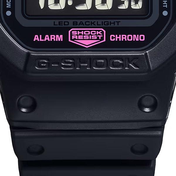 Casio Men's G-SHOCK DW-5600PK-1JR [G-SHOCK 5600 SERIES Pink Ribbon Model] Square Watch Black
