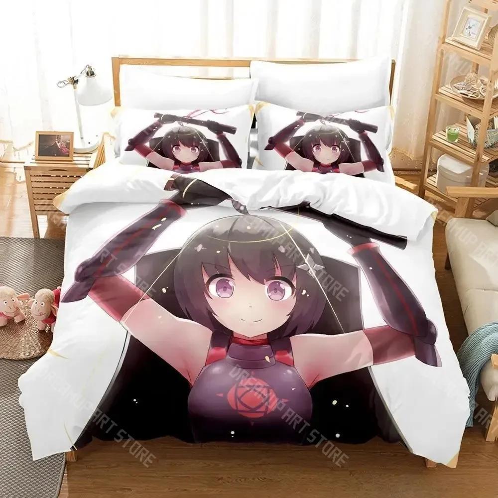 3D Print BOFURI I Don’t Want to Get Hurt, so I’ll Max Out My Defense Anime Bedding Set Single Twin Full Queen King Size Bed Set