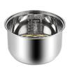 B46E 304 Stainless Steel Rice Cooker Inner Pot Dishwasher Safe Inside Bowl With Even Heating Base Replacement Accessory