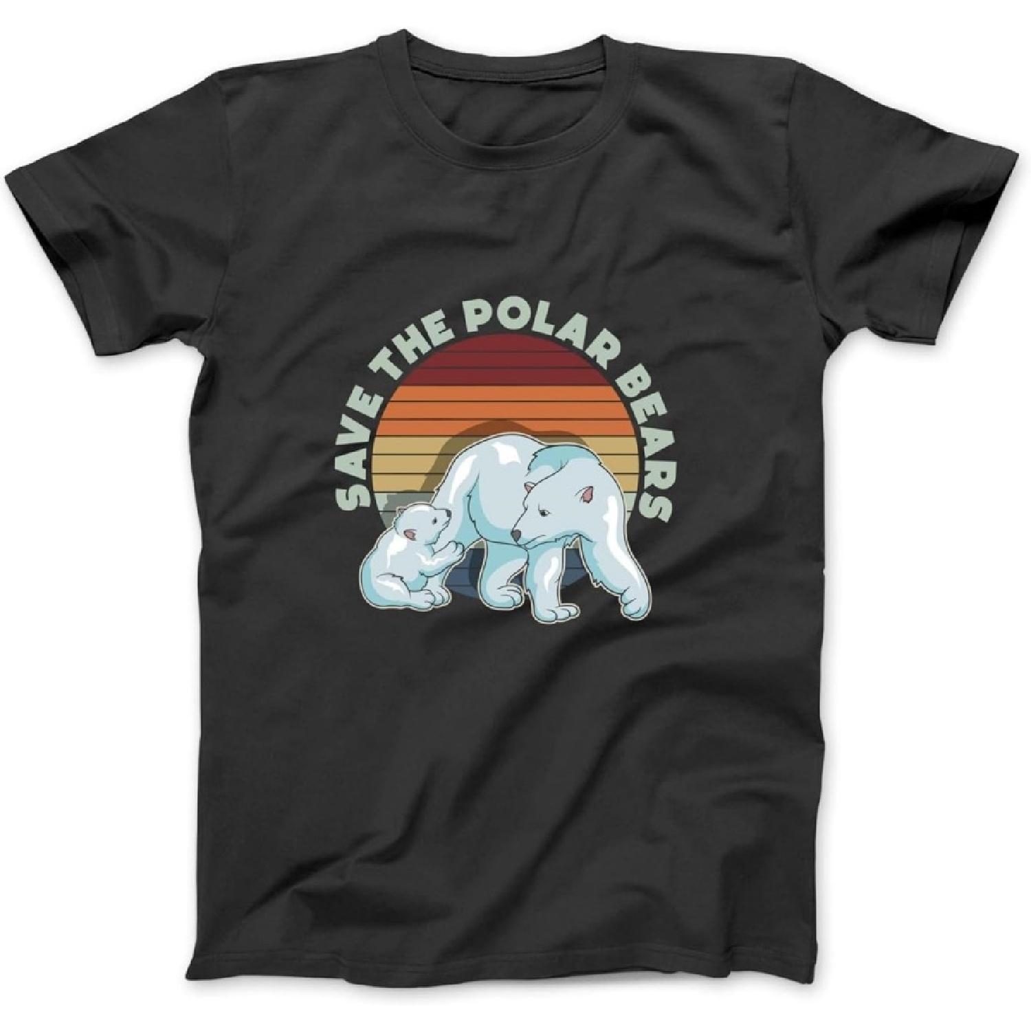 Climate Change Arctic Animal Lover Save The Polar Bears Long Sleeve, T-Shirt, Sweatshirt, Hoodie for Men Women Kids Made in Canada Black XXXXXL разноцветный