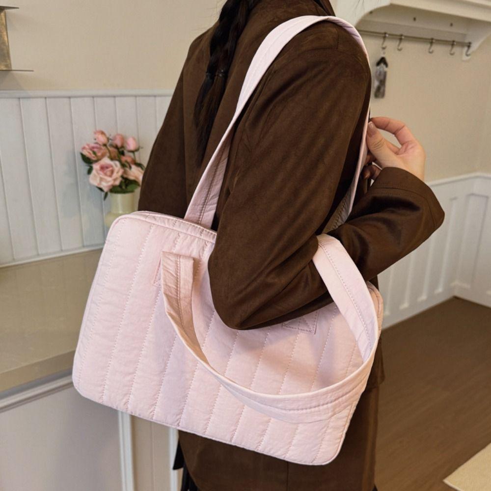 14inch Laptop Shoulder Bag Large Capacity Shockproof Tablet Sleeve Case Solid Color Multifunctional Laptop Handbag Travel