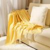 Sofa Throw & Bed Runner - Woven Air Conditioning Shawl for Summer Naps