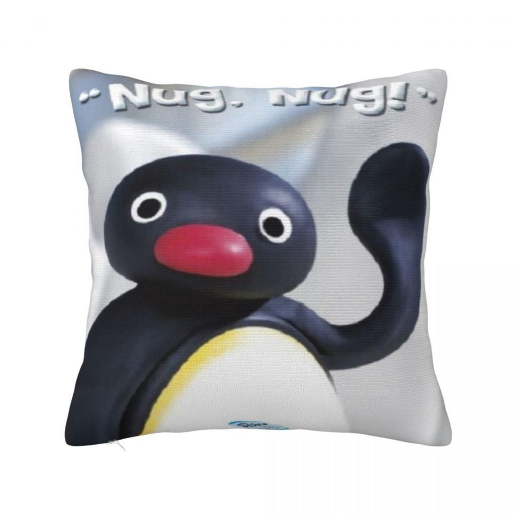 Pingus Cartoon Penguin Pillowcases Merch Printed Cushion Cover Throw Pillow Cover Home Decorations Zippered Multi-Size