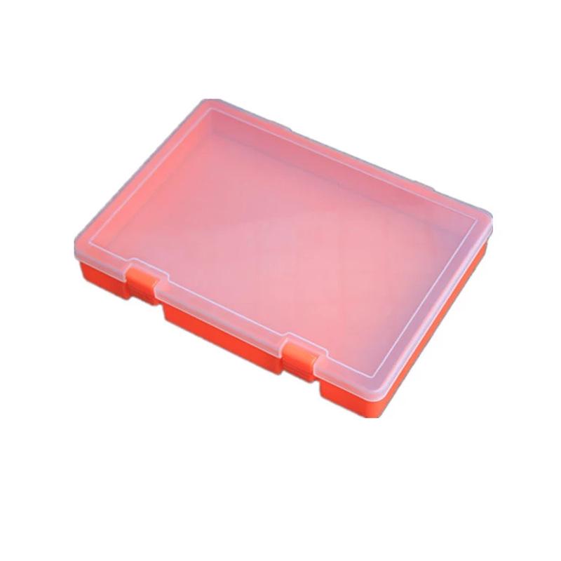 

Large Capacity Rectangle PP Plastic Storage Box - Thickened Tool Organizer. оранжевый