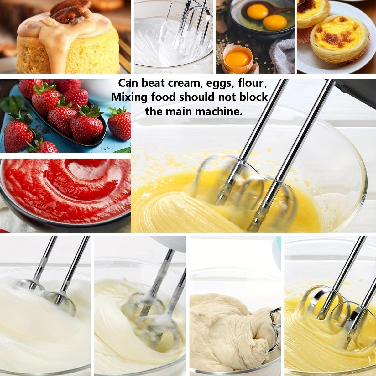 

Electric Hand Mixer with 7 Speeds,Food Grade Handheld Egg Beater with Stainless Steel Beaters, Mini Whisk for Baking, Cake,Cream EU