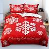 3D Merry Christmas Duvet Cover Set And Pillowcase(s) King/Queen/Double Quilt Covers Set 3D Bedding Sets Queen Size 2/3pcs