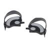 2PCS Exercise Bike Pedals with Straps PP PVC Stainless Steel Universal Adjustable Exercise Bike