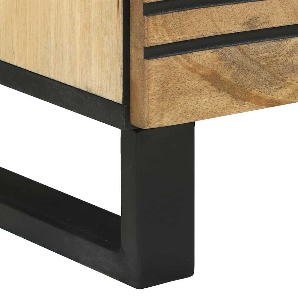 Highboard Brown 40 x 33 x 110 cm Solid Mango Wood