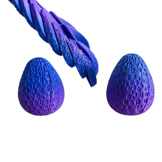 3D Printed Twisting Strawberry Toy, Stress Relief Slippery Strawberry Toy, Articulated Spiral Rotating Fruit Fidget Toy for Kids Adults