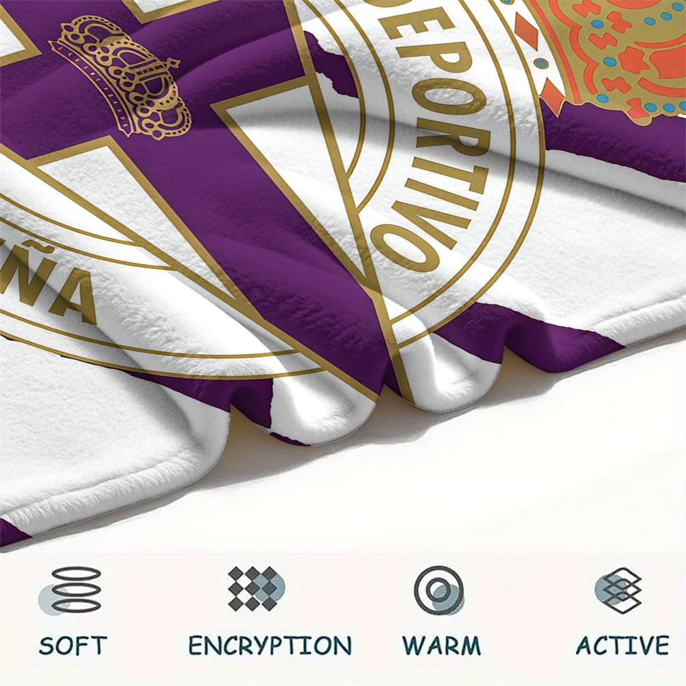 Deportivo Logo Blanket, High Quality Comfortable for All Seasons, Home Decor, Warmth and Comfort