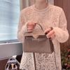 Elegant Crochet Lace Long Sleeve Layering Top for Women - Spring 2026