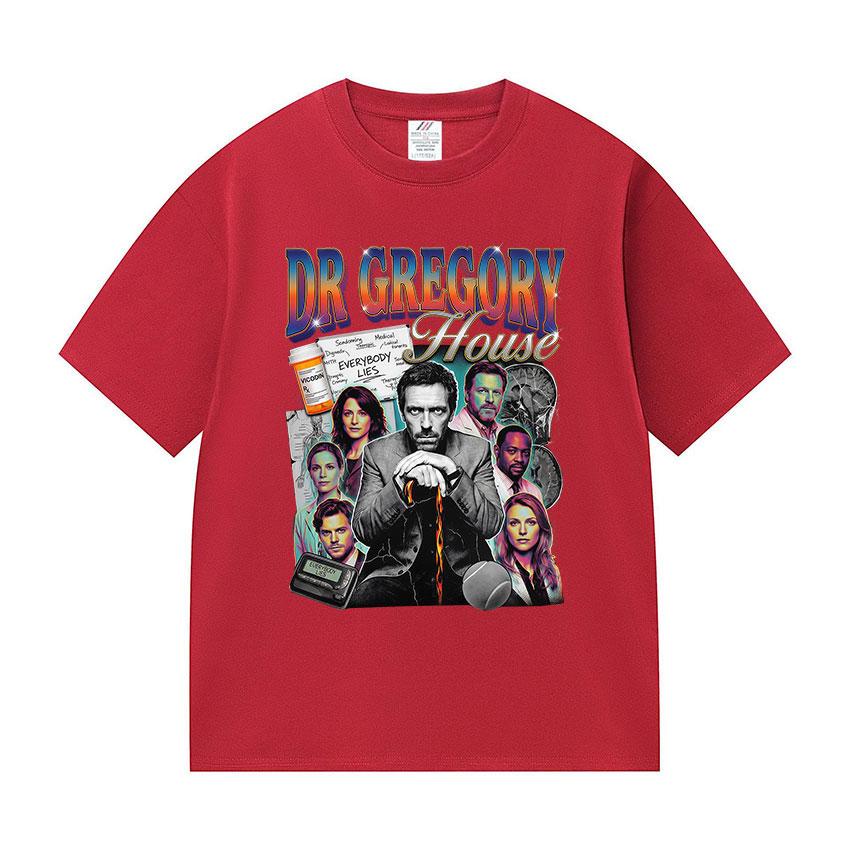 Funny Dr Gregory House MD Graphic T Shirt Unisexs Vintage High Quality Fashion Tshirts Casual Oversized Cotton Tshirt Streetwear S