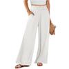 Women Cotton Linen Loose Straight Casual Long Pants For Ladies
