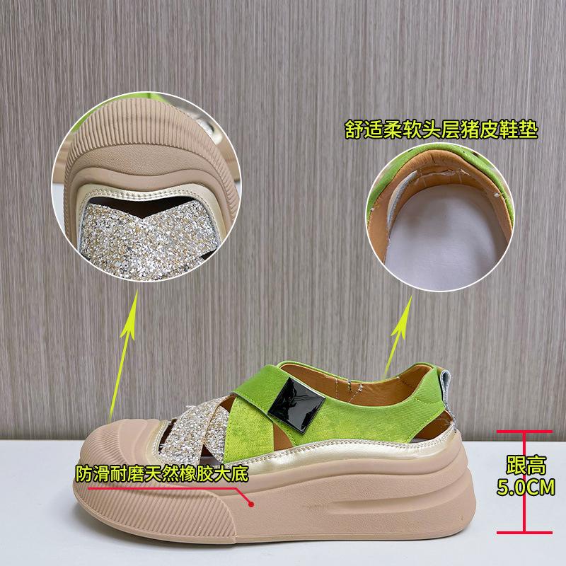 Leather Little White Shoes Women's Hollow Breathable Shoes Thick-soled Heightening Board Shoes High-end Women's Shoes