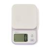 Francfranc Bicolor Digital Scale, 2kg, Purple x Ivory, Wall-Mountable with Hook Hole
