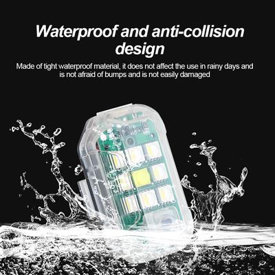 7 IN 1 LED Strobe Warning Light for Car Motorcycle Drone Wireless Remote Bright Flash Indicator Night Safety Universal Fit