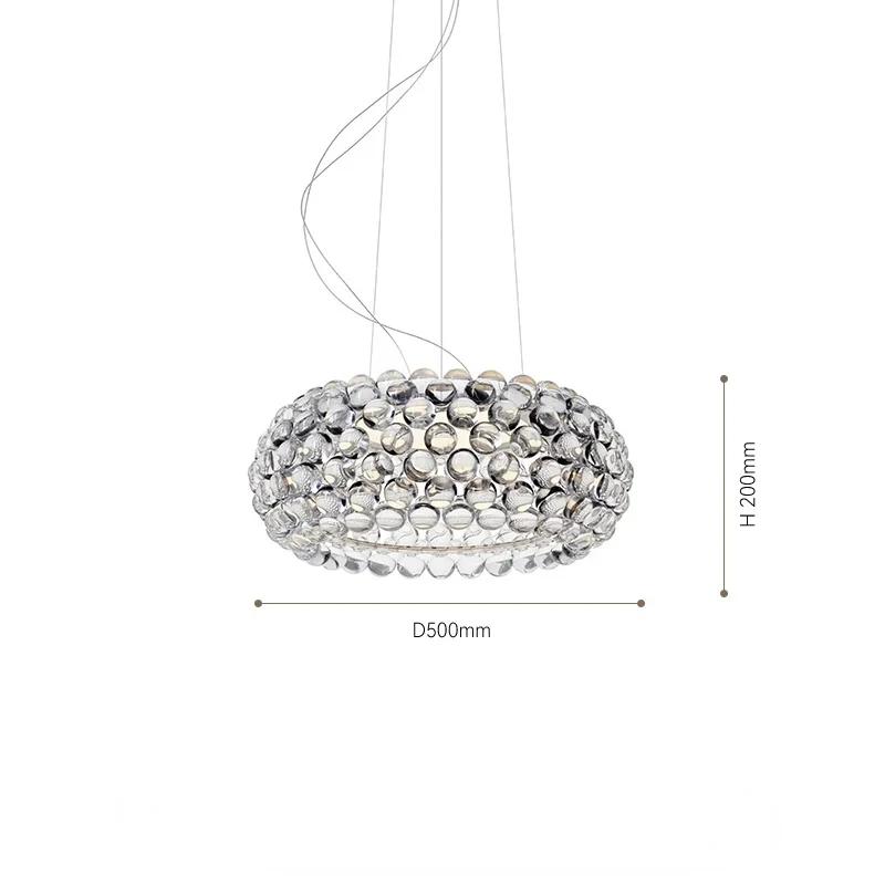 Minimalist Acrylic LED Pendant Lights for Living Dining Room Clear Gold Ceiling Pendant Hanging Lamp Home Decoration Chandeliers