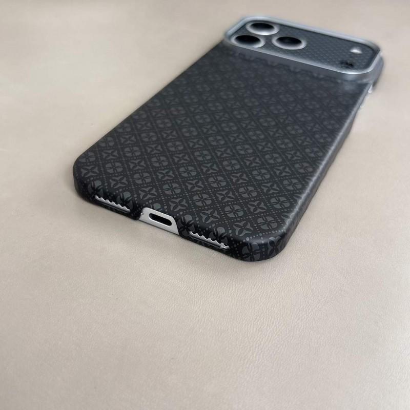 Magnetic Snap-on Phone Case IPhone 18 Pro Max 17 16 15 14 With Vintage Floral PC Hard Shell Shockproof