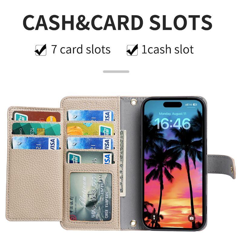 Apple 16promax Crossbody Phone Leather Case