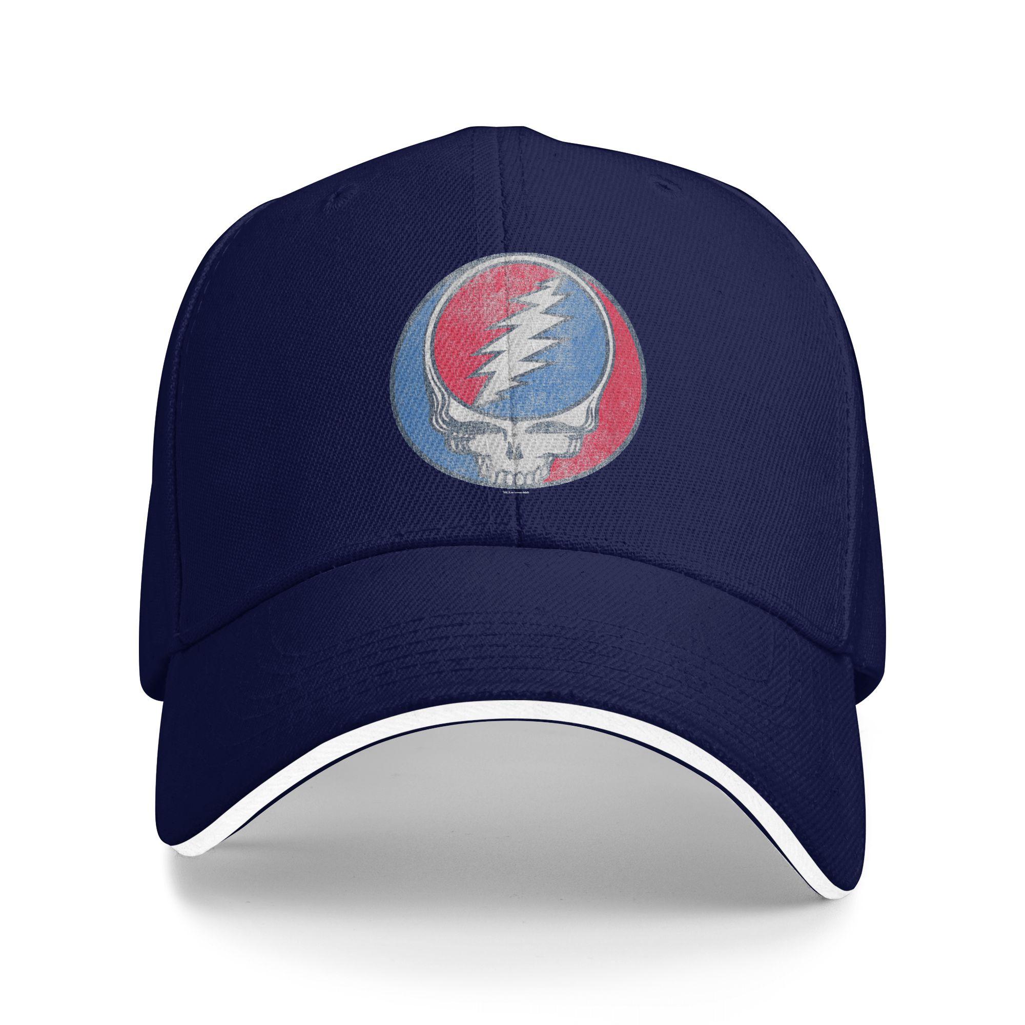 

Grateful Dead Your Face Casual Baseball Cap Hunting Camping Trucker Hat Spring Sun Visor Men Adult Classic Snapback Cap One Size
