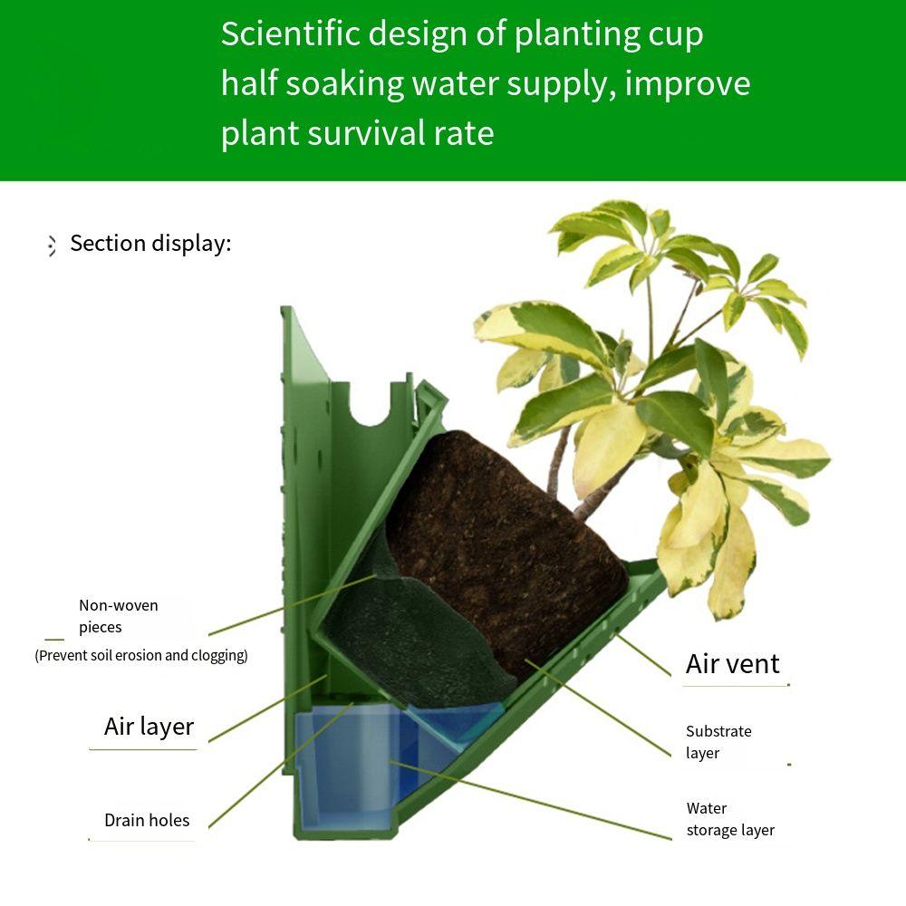 Hanging Plant Wall Flowerpot 3 in 1 Wall Mount Plant Holder Gardening Supplies