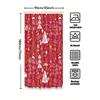 Tu Shower Curtain Christmas Holiday Festive Winter Trees Snowflake Pattern Bathroom Decor Waterproof Fabric Xmas Home Decor