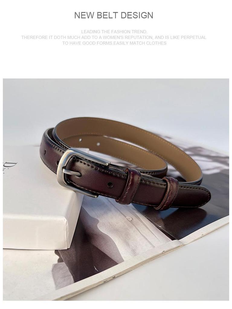 Women's Retro Casual Genuine Leather Belt: Versatile Cowhide Waist Belt
