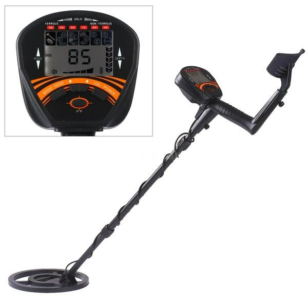 

Профессиональный подземный металлоискатель, 5 режимов, металлоискатель, ручной регулируемый золотоискатель-охотник с ЖК-дисплеем чёрный