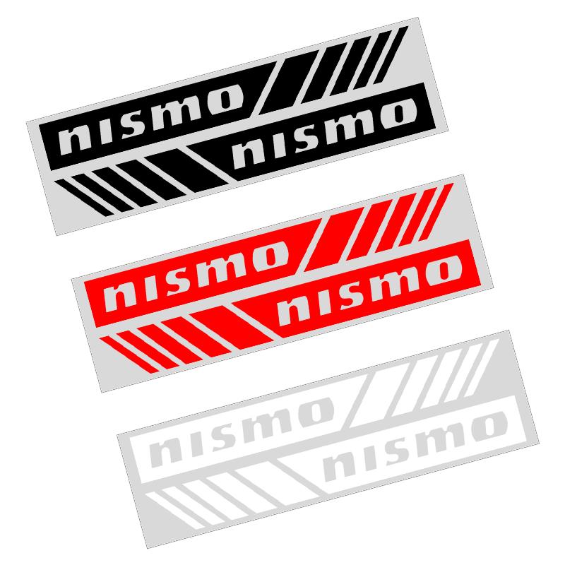2PCS Car Rearview Mirror Decoration Emblems 3D Sticker Styling For Nissan Nismo Almera Tiida Juke Teana Qashqai 350Z 370Z GTR