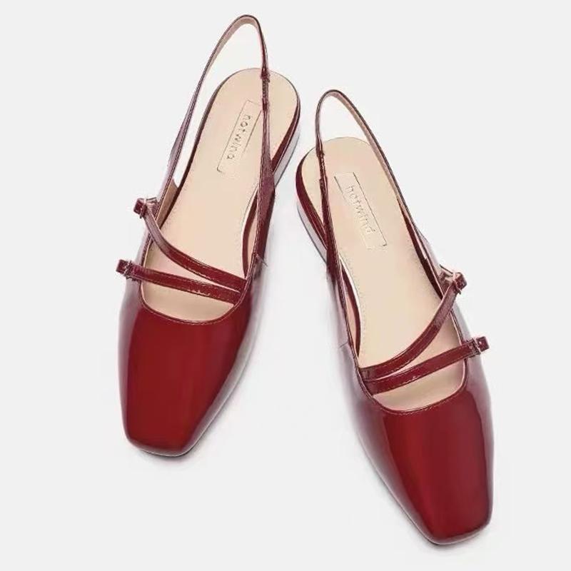 Fashion Brand Women Heeled Sandals Sexy Chunky Designer Mid Heels Shoes Woman Fashion Slides Summer 2025 New Pumps Sandalias De Mujer