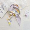 Bias Cut Silk Scarf with Slanted Ends - Neck Scarf, Fashion Accessory for Daily Use