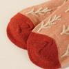 Fashion Color Contrast Women's Christmas Tree Wool Socks Autumn Winter Japanese Vintage Thickened Warm Soft Comfortable Socks