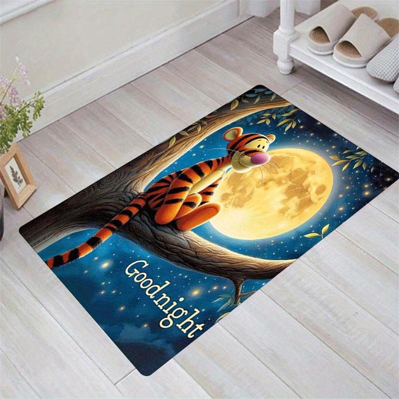 

1pc Winnie The Pooh Pattern Area Rug Soft Flannel Floor Mat for Living Room,Office,Bedroom and Carpet 60cm by 90cm