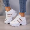 Women's Platform Sneakers, Casual Lace Up Outdoor Shoes, Women's Comfortable Low Top Shoes