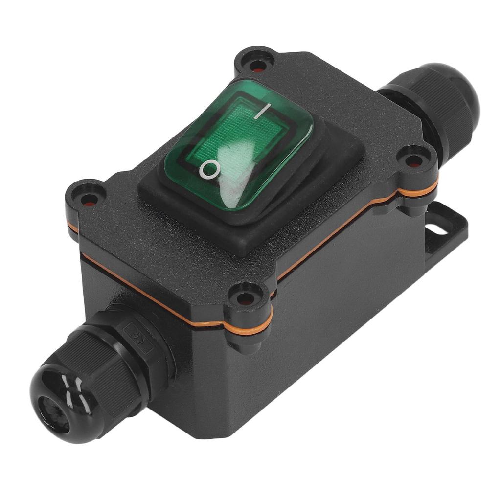 4 Pin 2 Position Inline Cord Switch with Rocker Button IP65 Waterproof On Off Outdoor Toggle Switch